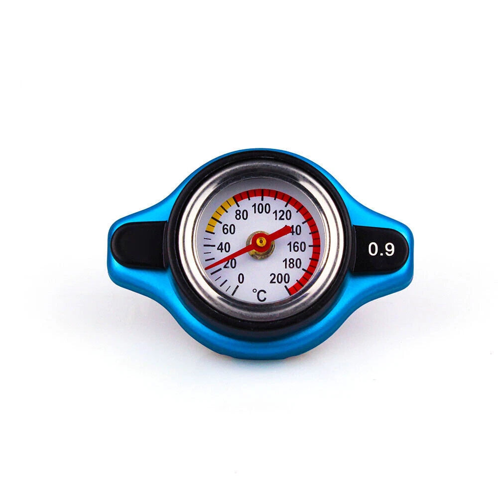 Blue Small Head Radiator Cap for Water Temperature Gauge