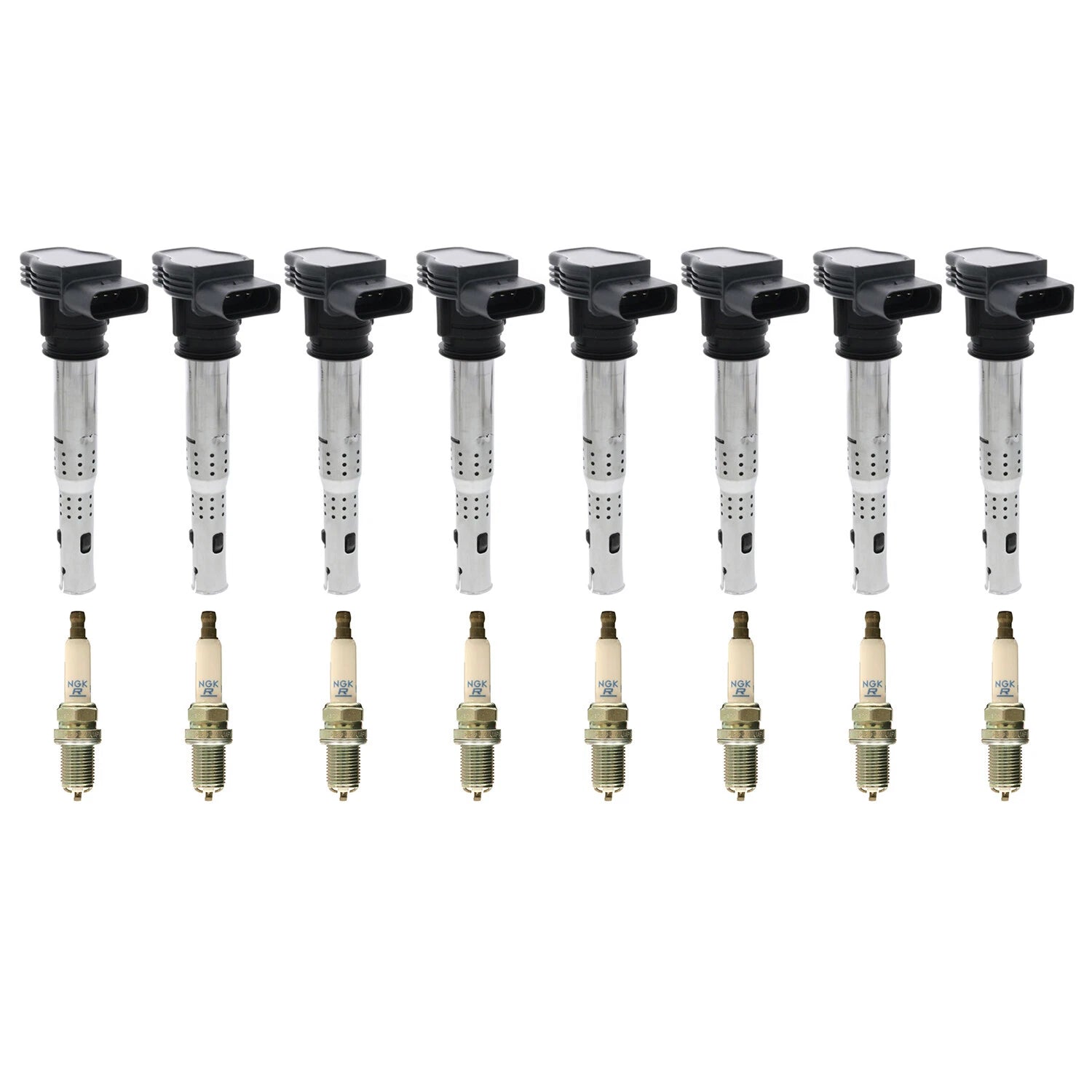 Set of 8 Ignition Coils & Spark Plugs for Audi RS4 Cabriolet (2007–2008)
