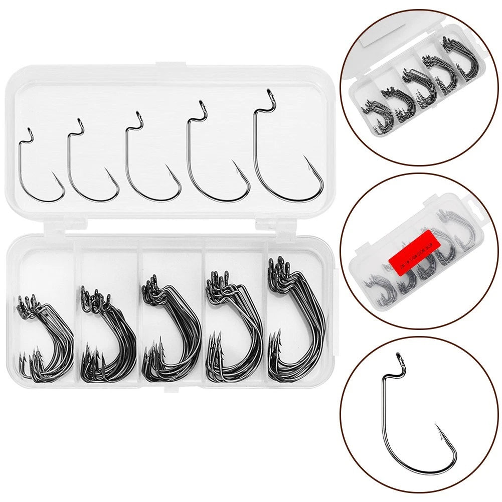 Balancing Barbed Hook Set for Carp Fishing (Carbon Steel)