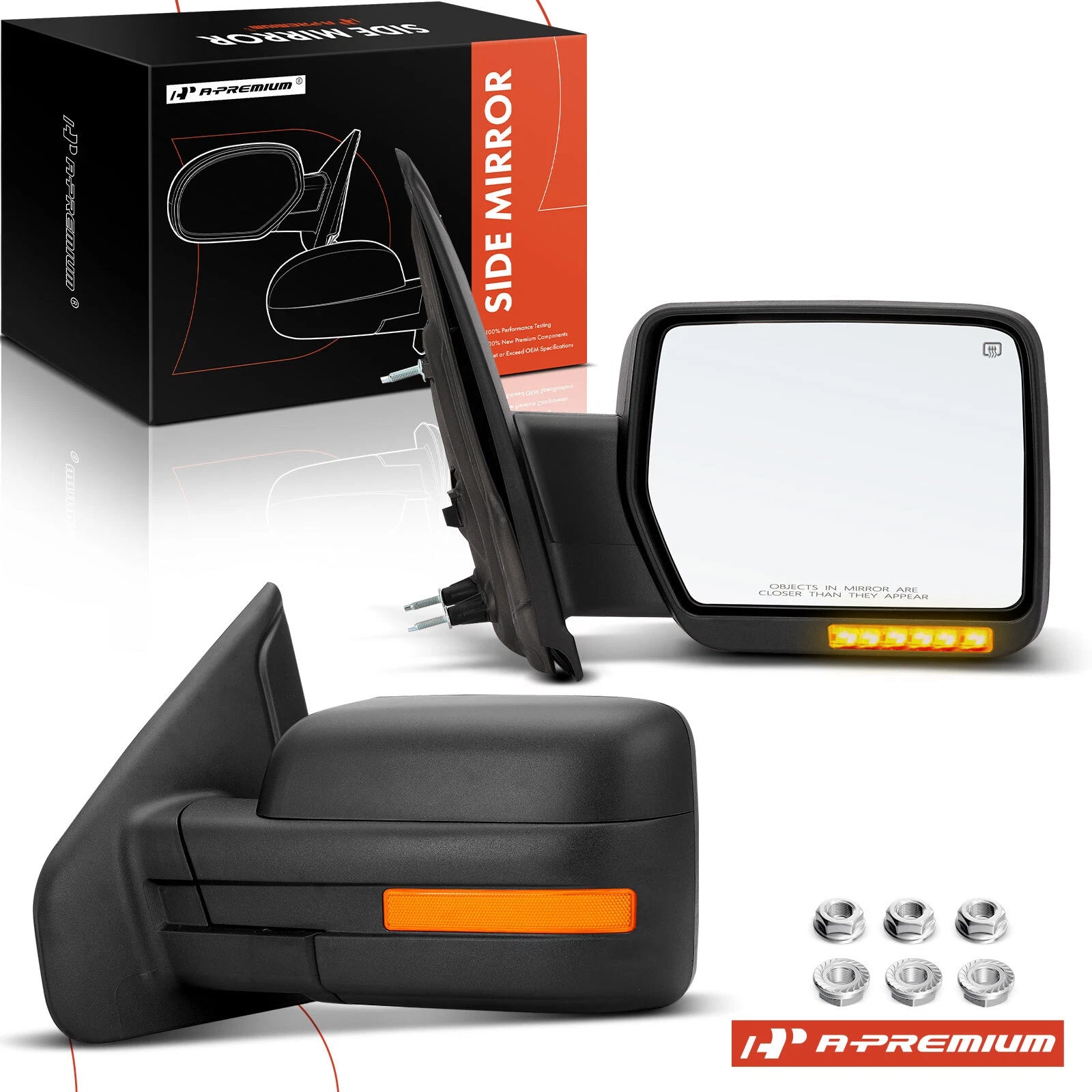 Power Mirrors for Ford F-150 (2004–2014) - Heated, Manual Fold, Signal