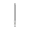 Screwdriver Bit Ball End 1/4'' Hex 100mm Magnetic Metric