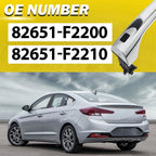 Exterior Door Handle for Hyundai Elantra Sedan (2017–2019) - Smart Key, Left