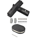 Tall Finned Valve Covers & 12" Oval Air Cleaner Kit for SBC Chevy (1958–1986)