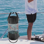 Drawstring Trash Bag for Boat-Sized Decks (Stability Feature)