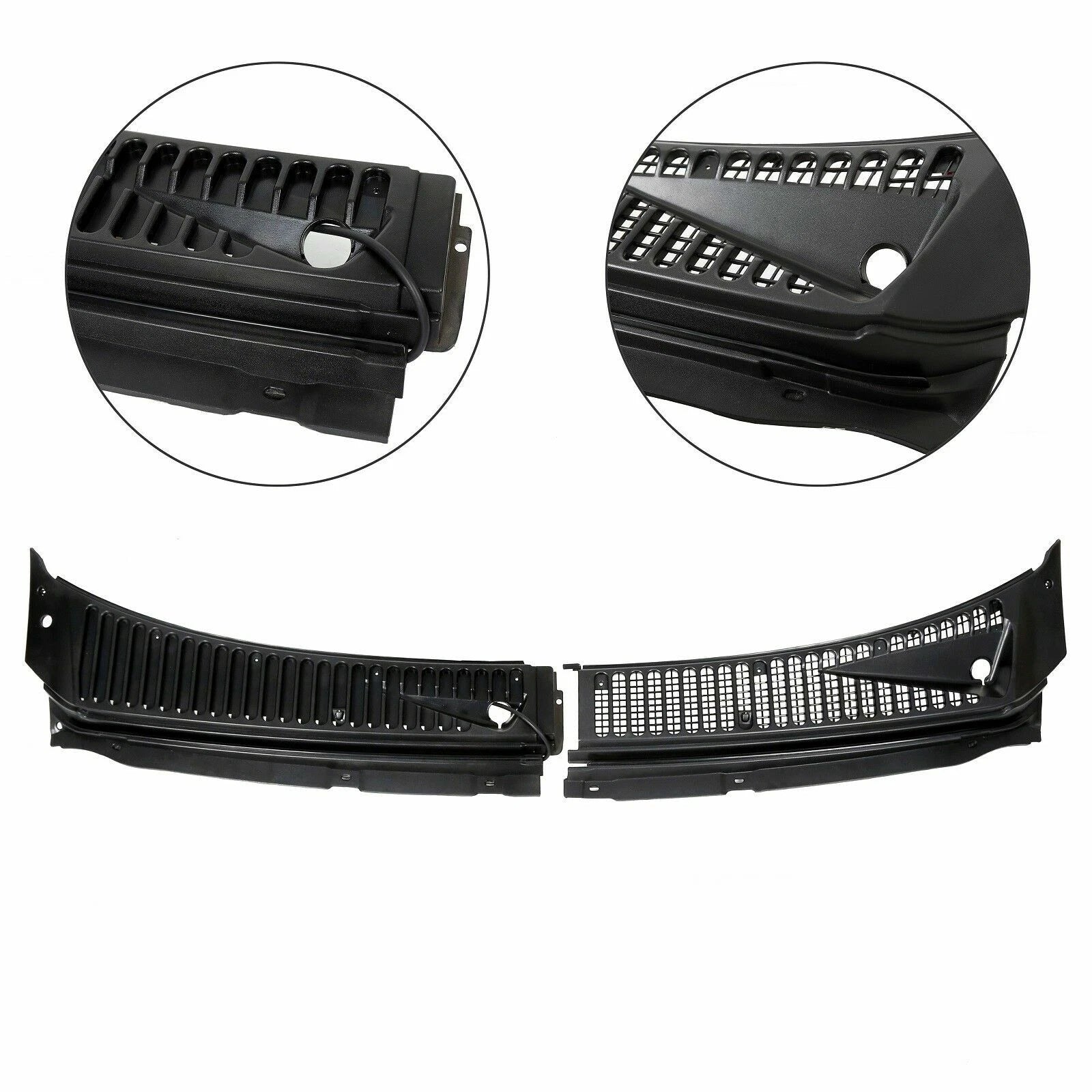 Windshield Wiper Vent Cowl Screen Cover Panels for Ford F250 F350 Excursion
