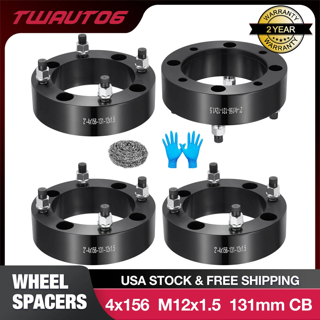 2" Wheel Spacers for Polaris Ranger XP 900 RZR 900 XP 1000 (2016–2024)