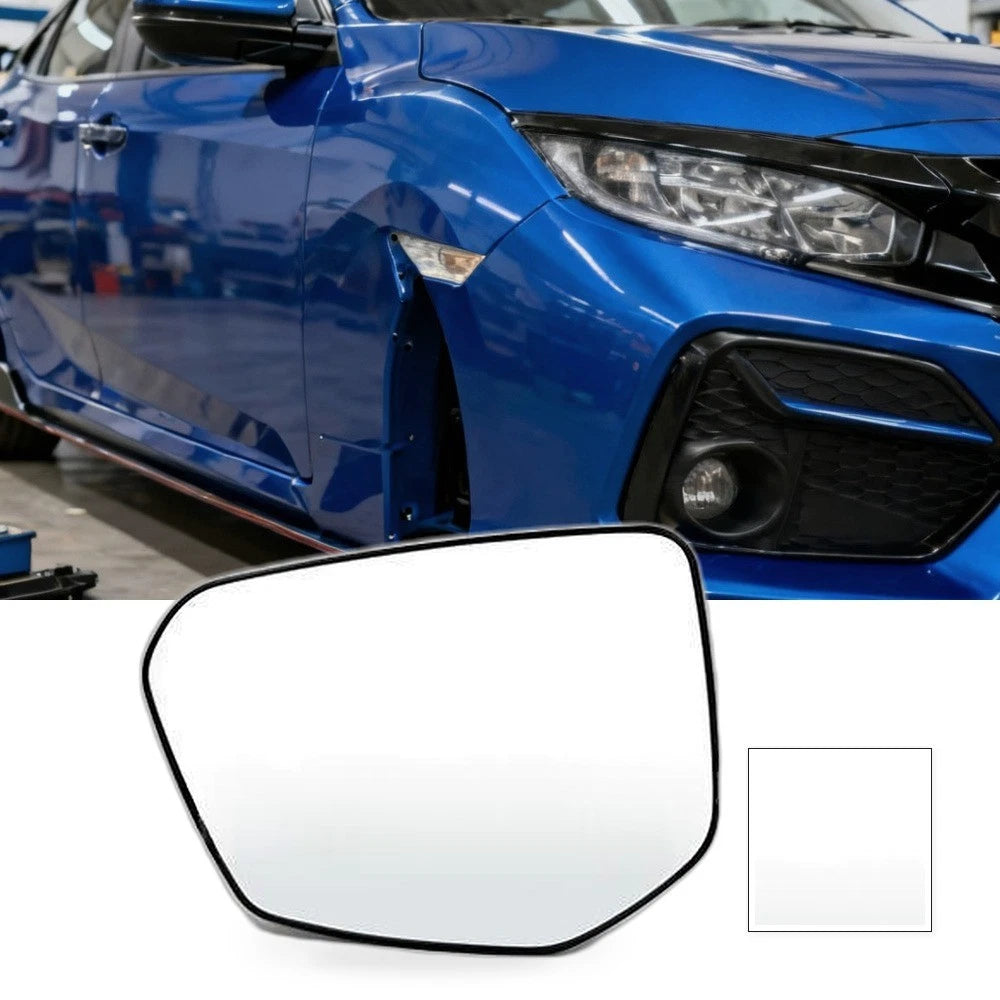 Rearview Mirror Glass for Honda Civic (2016–2021) Left Side Blue