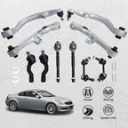 Set of 10 Front Lower Control Arms with Ball Joints for Nissan G35 350Z (2003–2009)