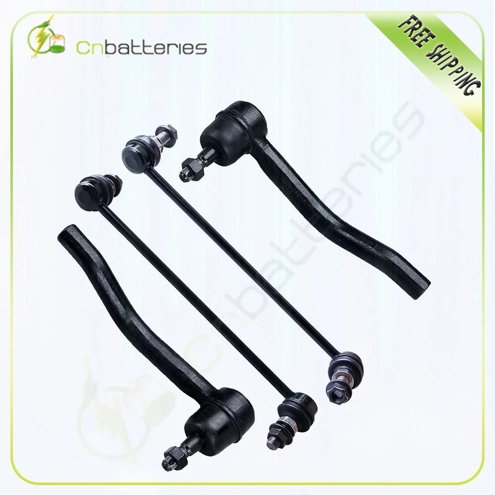 Set of 4 Front Sway Bar Link Outer Tie Rods for Nissan Altima (2007–2012)