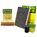 Mann Oil Air Carbon Cabin Filter Service Kit for Audi A4 Quattro (1996–2001)