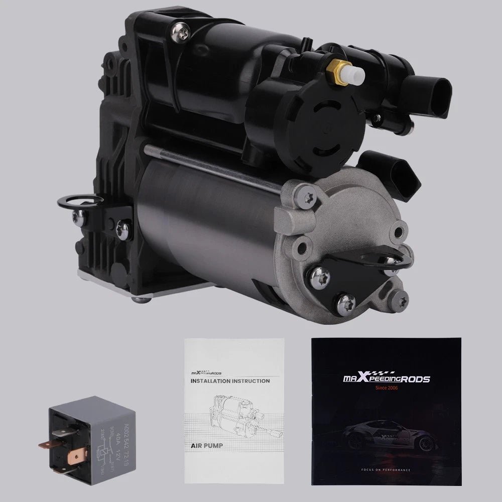 Air Suspension Compressor + Relay for Mercedes ML350 (2006–2011) 1643200904 1643200304