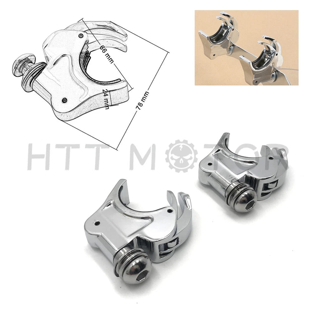 HTTMT Windshield Clamps 39mm for Harley Dyna Sportster