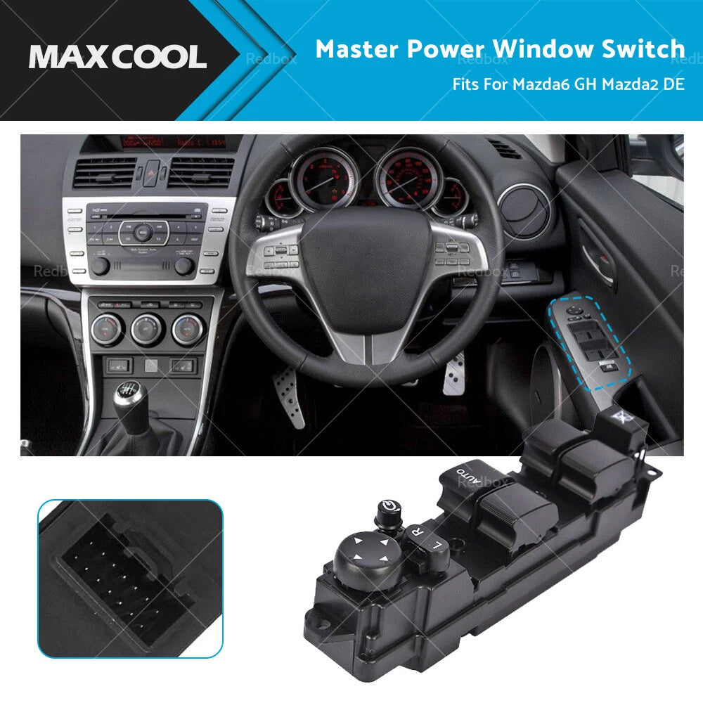 Master Window Switch for Mazda 6 GH 2008–2012 DF82-66-350A