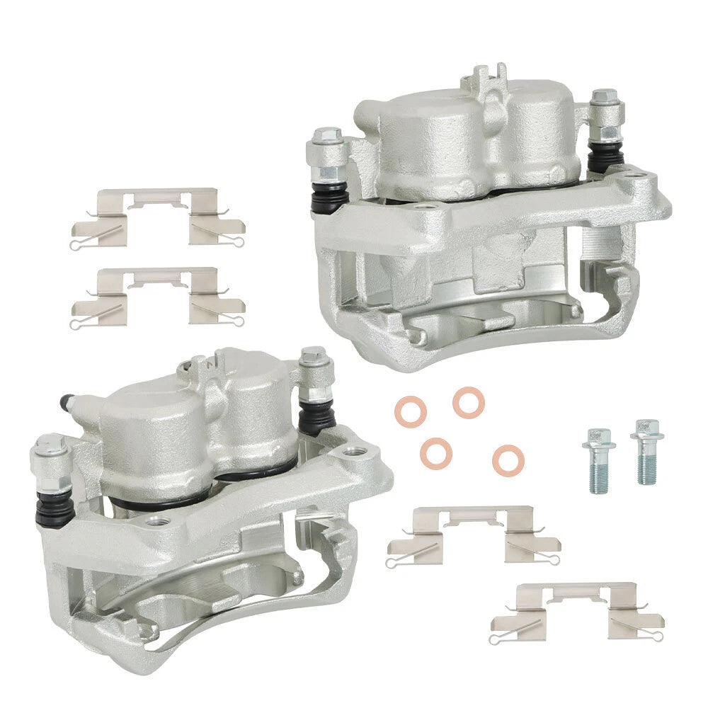 2X Front Brake Calipers w/ Bracket for Nissan Xterra Suzuki Equator (2005–2019)
