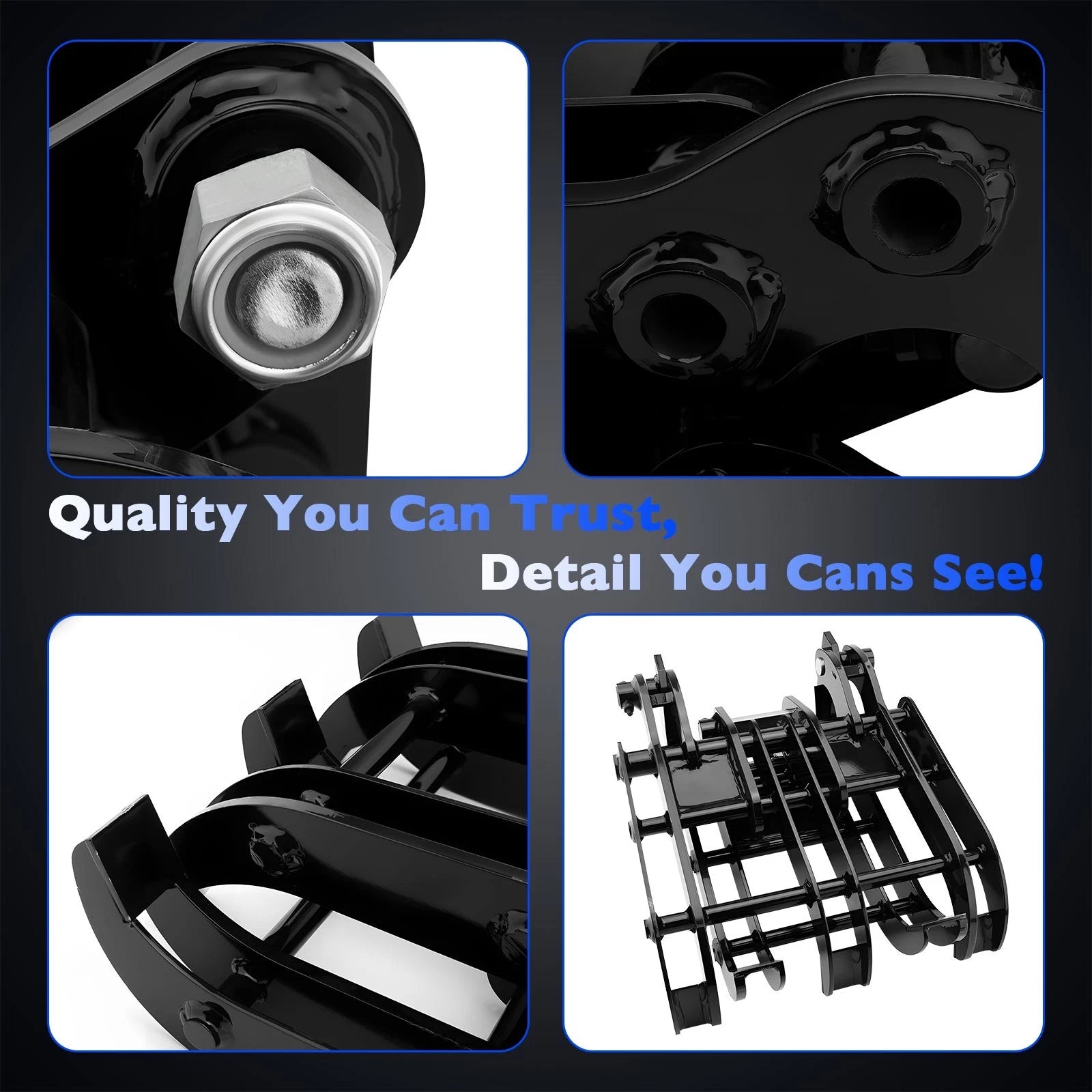 2-Pin Grabber Attachment for Mini Excavator (0.8-1.8 Tons)