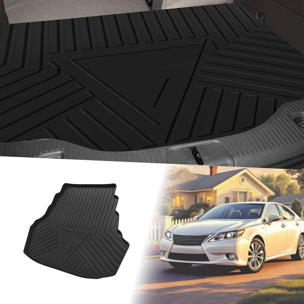 Flat Face Cargo Liner Rear Trunk Mat for Lexus ES (2005–2012) TPE 1 Pc