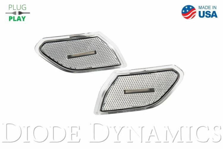 LED Clear Turn Signals Replacement for Jeep Wrangler 2018–2021 Gladiator 2020–2021