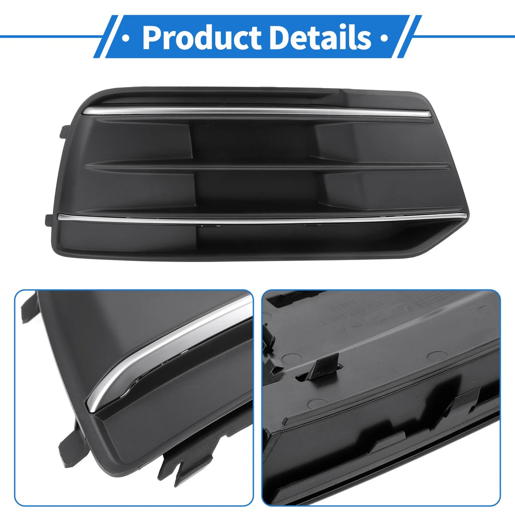 Fog Light Grill for Audi Q5 (2018–2020) No. 80A807680D Black Silver Tone