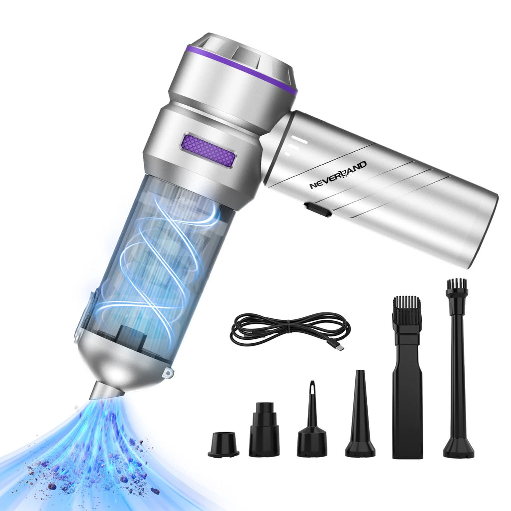 Cordless Handheld Vacuum Cleaner for Car Auto Home (100W, 3 Speed)