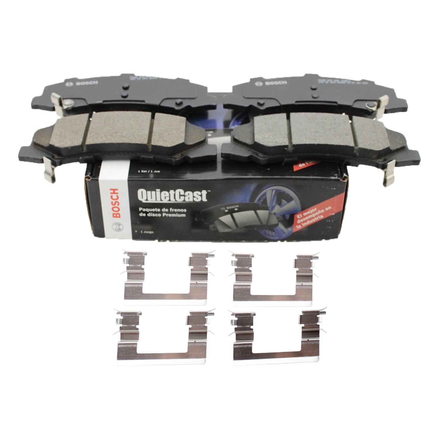 Bosch QuietCast Front Ceramic Brake Pads Set for Buick Cadillac Chevy