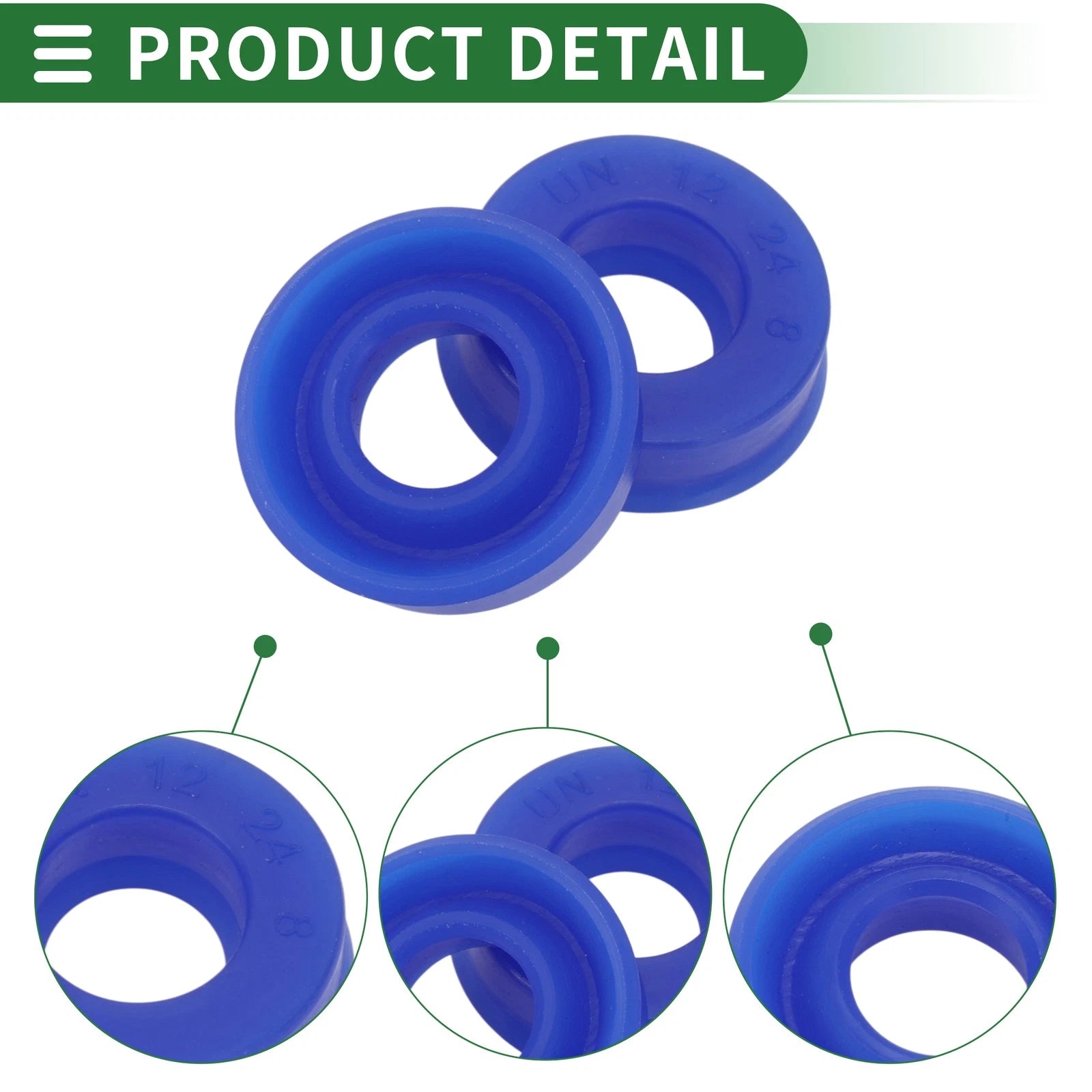 Set of 10 Oil Seal Rotary Shaft Seal 12x24x8mm High Pressure TPU