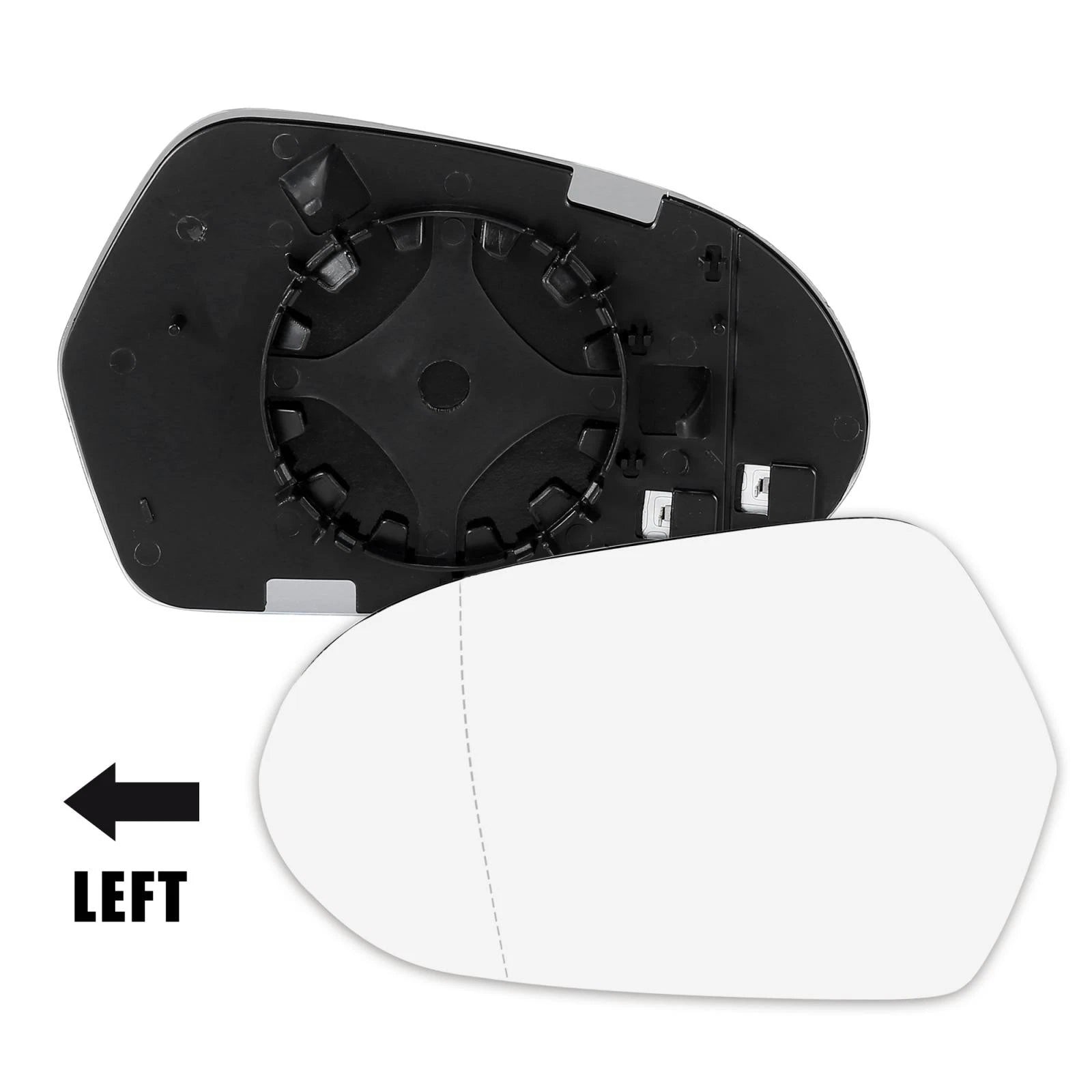 Heated Mirror Glass Replacement Left Side LH for Audi A6 Quattro S6 (1995–2011)