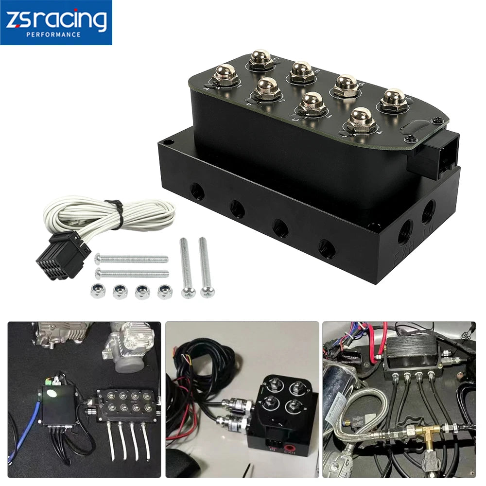 4-Corner Block Manifold Solenoid Valve for Air Suspension