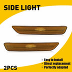2X Front Bumper Reflector Side Marker Light Assembly for Ford Mustang (2010–2014)