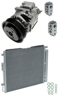 A C Compressor Kit w Condenser Replacement for Hyundai Santa Fe Sport (2017–2019)