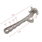 Multi Function Aluminum Alloy Wrench Tool for Plastic Bottle and Metal