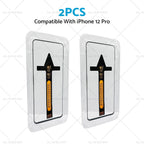 2PC Tempered Glass Screen Protector for iPhone 12 Pro Max, 13 Pro Max