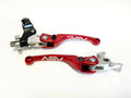 2X ASV F4 Front Brake Clutch Perch Levers Red for Yamaha Raptor 700 (2007–2023)