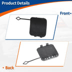 Rear Right Bumper Tow Hook Cover for BMW 530i 540i M5 Gray