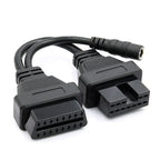 12 Pin OBD1 to 16 Pin OBD2 Diagnostic Adapter Cable for Mitsubishi Hyundai