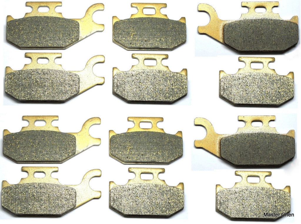 Set of 12 Front Rear Brake Pads for Can Am Outlander 400 500 650 800 (2007–2011)