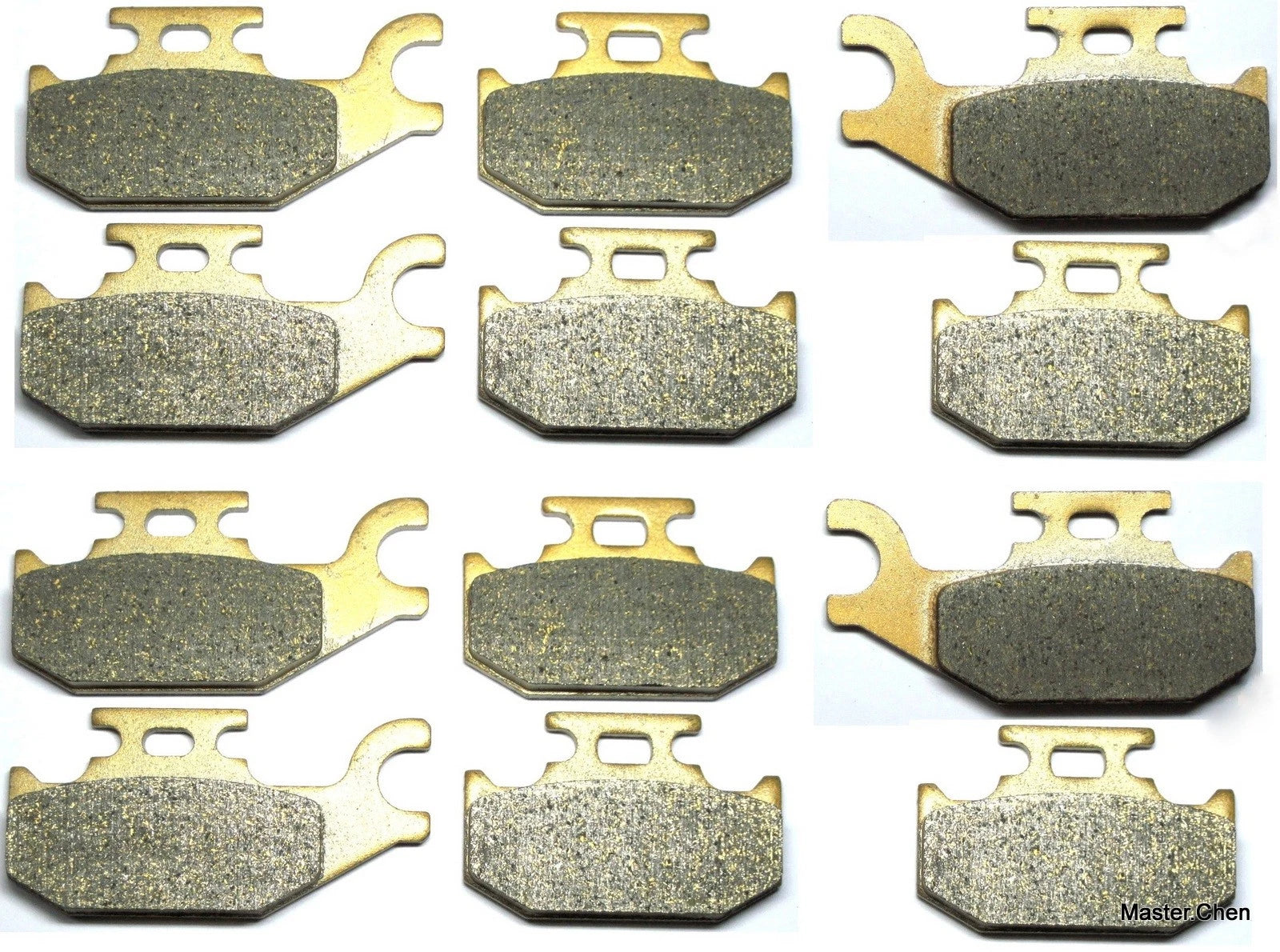 Set of 12 Front Rear Brake Pads for Can Am Outlander 400 500 650 800 (2007–2011)