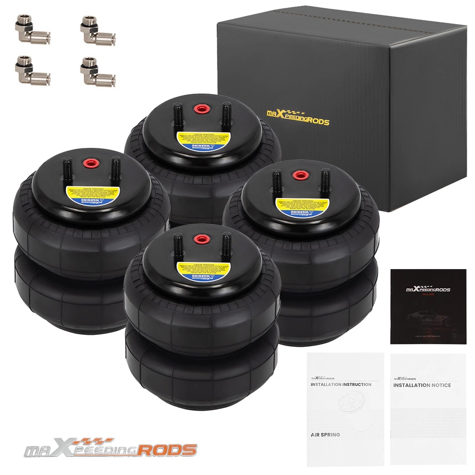 Set of 4 Air Spring Bags 2500lb for GMC Trail Boss/Sierra AT4 (W21-760-6781)