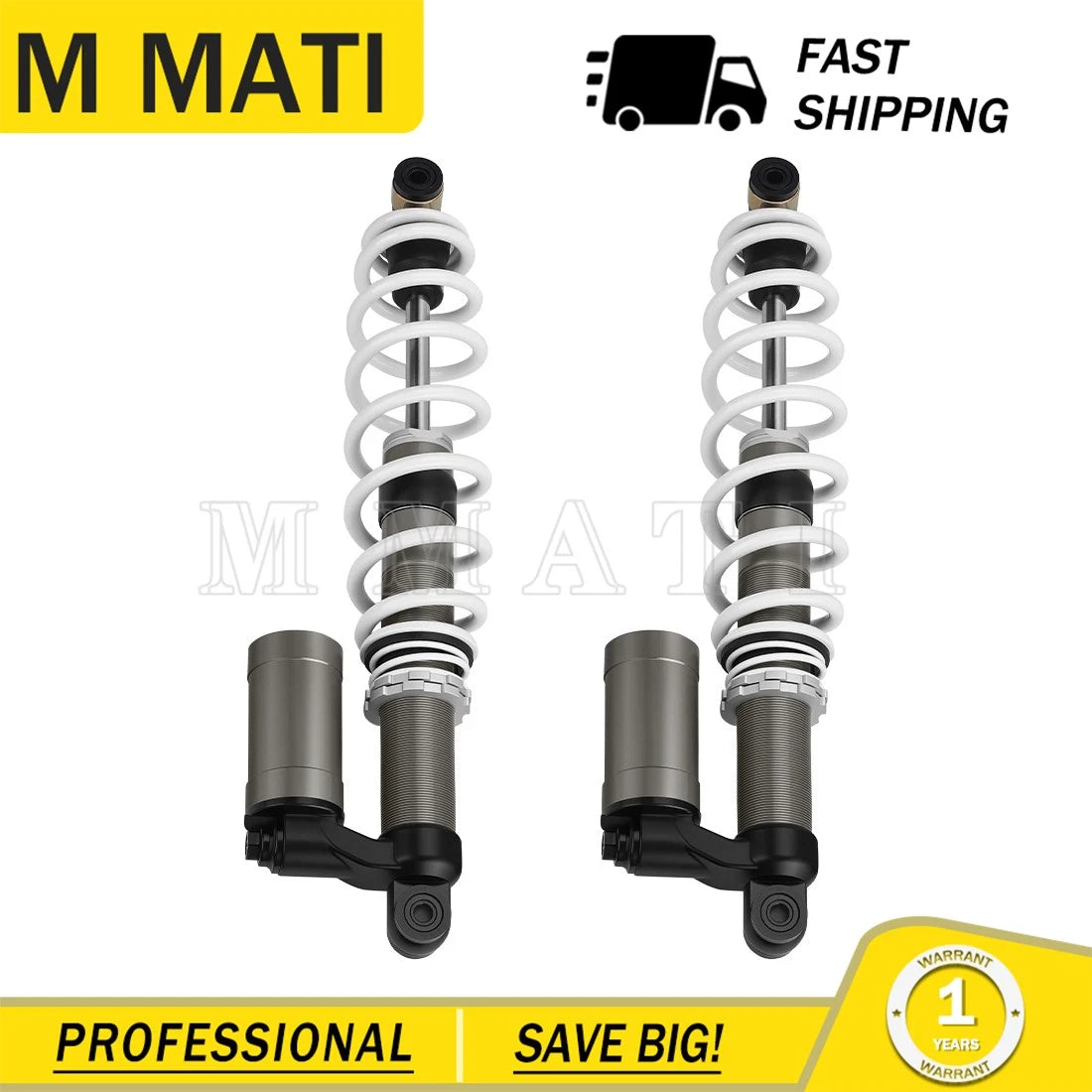 Set of 2 Heavy Duty Shock Absorbers for Polaris RZR S 800 EFI (2009–2012)