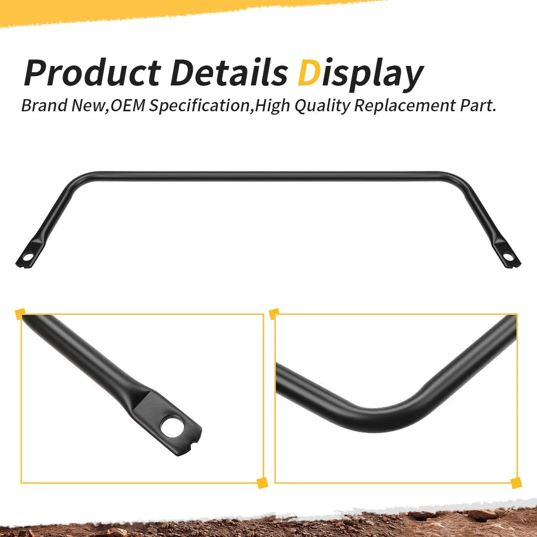 Rear Stabilizer Sway Bar for Polaris Ranger Crew XP 570-6 900 1000 (2015–2021) 5337654-458
