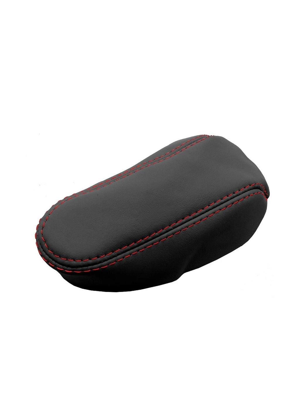 Console Armrest Cover for Audi TT (2008–2015) Red Stitch PVC Leather