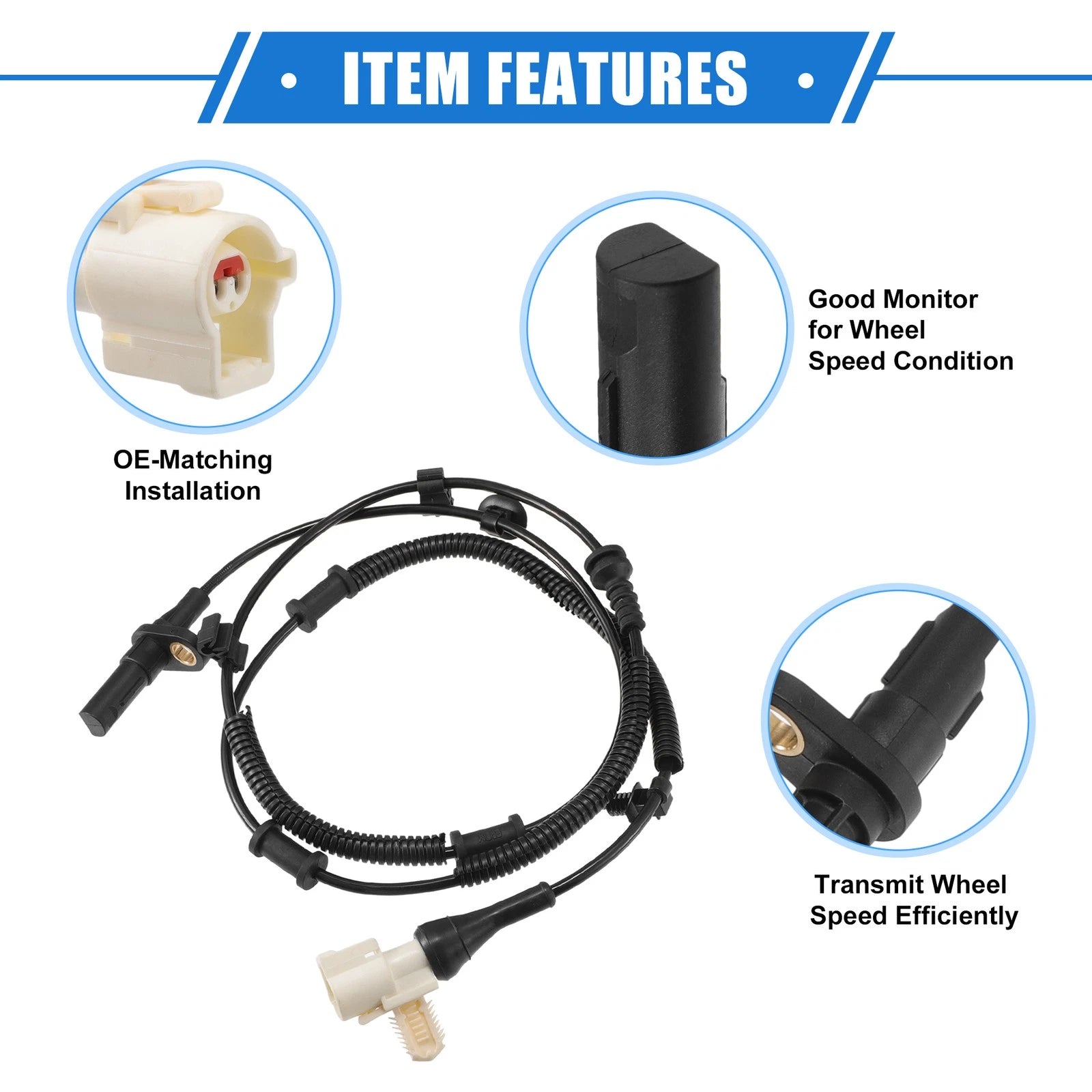 ABS Wheel Speed Sensor for Ford F150 Pickup (2009–2010) Rear Left 4.6L