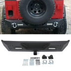 Front Bumper with D-Rings & LED Lights for Jeep Wrangler TJ YJ (1987–2006)