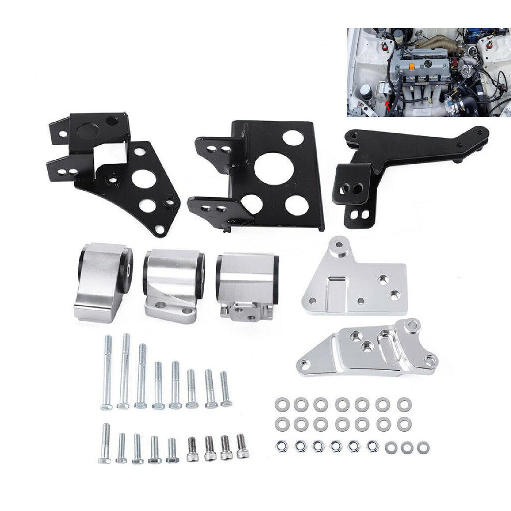 Aluminum Engine Mount Bracket for Honda Civic (1996–2000) K20 K24 K-Swap EK