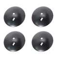 Set of 4 18" Smooth Edge Disc Blades for Lawn Mowers and Tractors