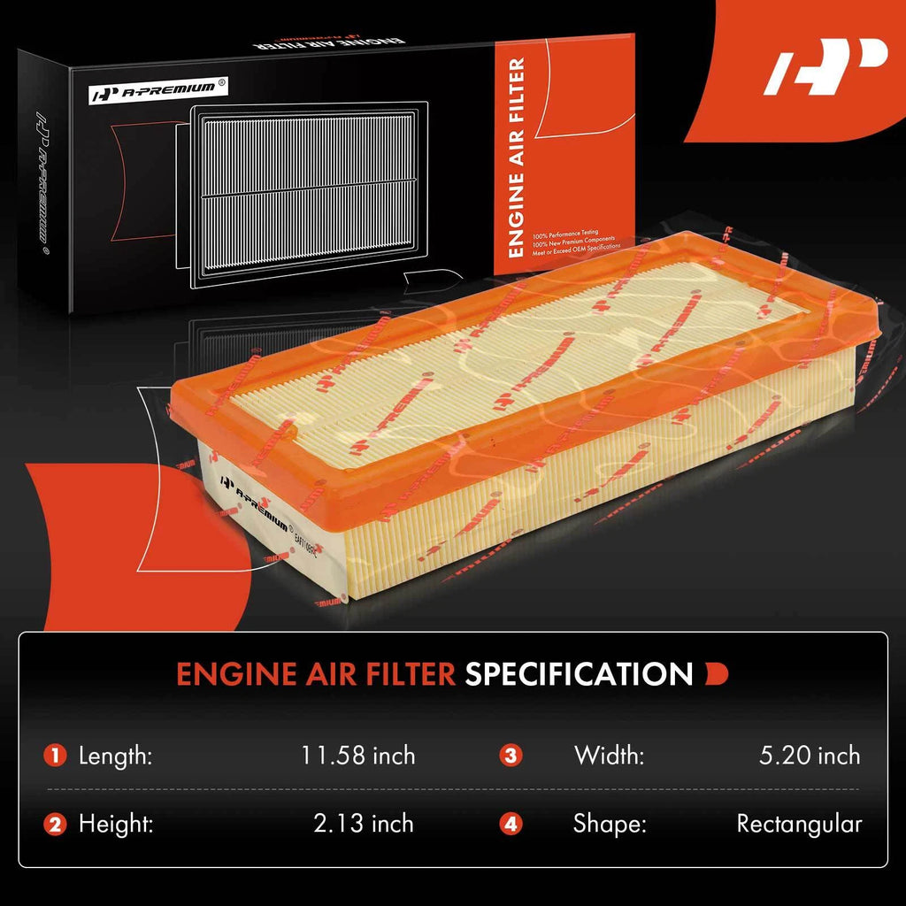 2X Engine Air Filter for Benz GLE580 S580 Maybach (2020-2023)