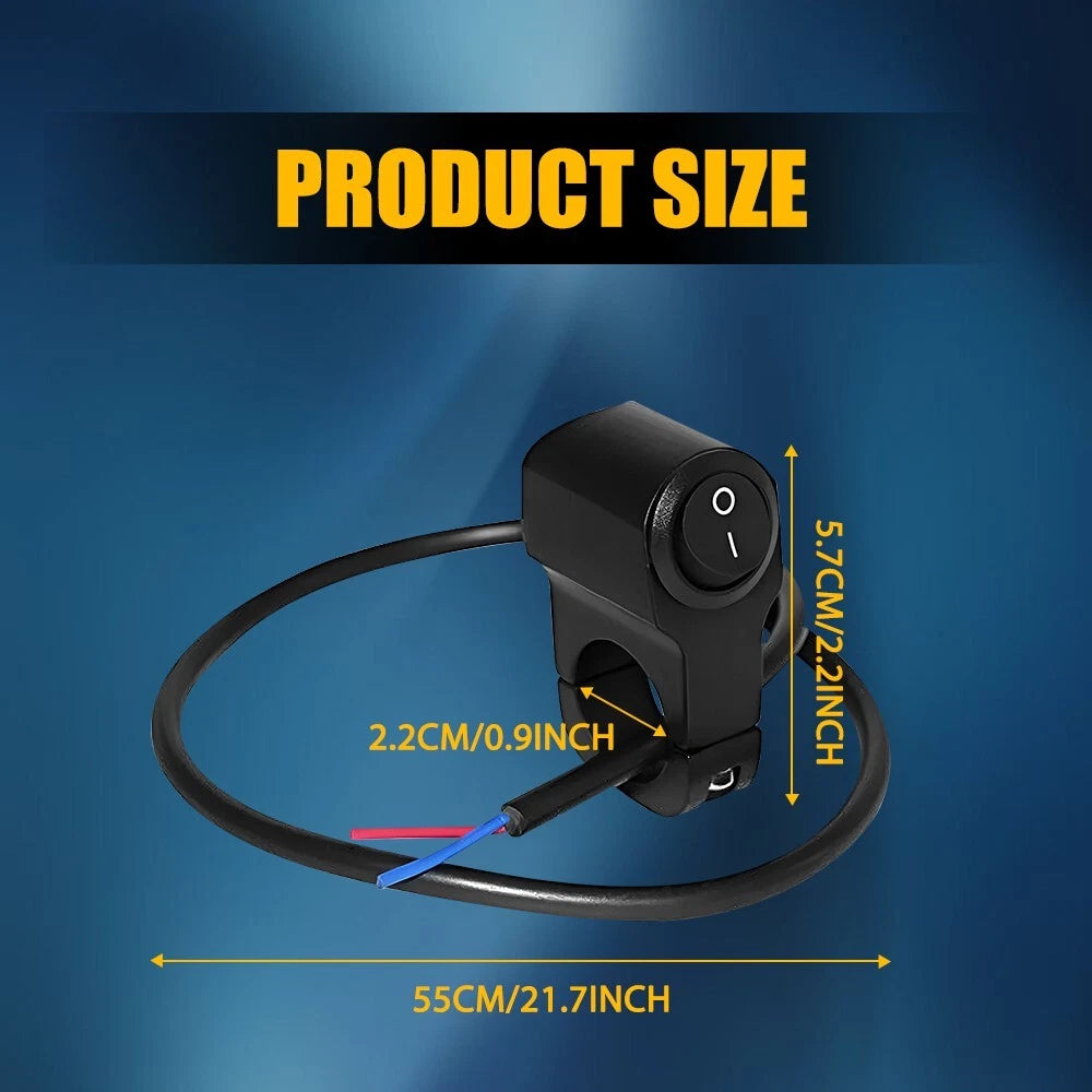 7/8" Aluminum Motorcycle Handlebar Turn Signal Light Switch