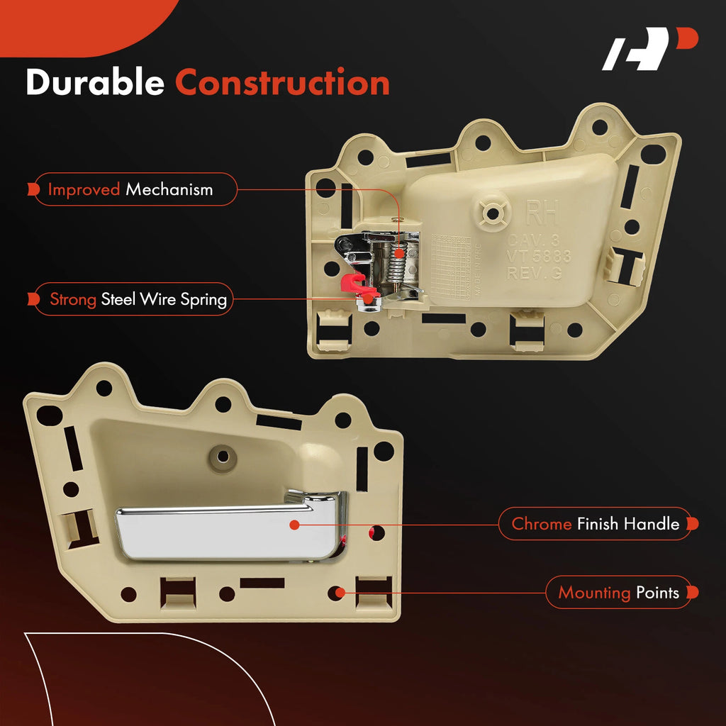 Front Right Plastic Interior Door Handle for Jeep Grand Cherokee (2005-2010)