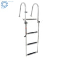3 Step Stainless Steel Folding Ladder for Marine Pontoon Boat