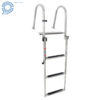 3 Step Stainless Steel Folding Ladder for Marine Pontoon Boat