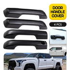 Set of 4 Matte Black Exterior Door Handle Covers for Toyota Tundra (2022–2024)